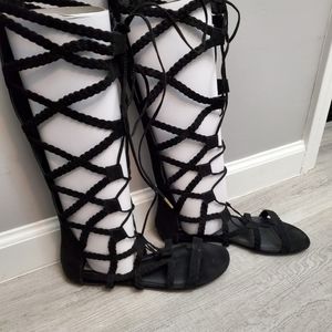 Steve Madden Faux Suede galaxy sandal